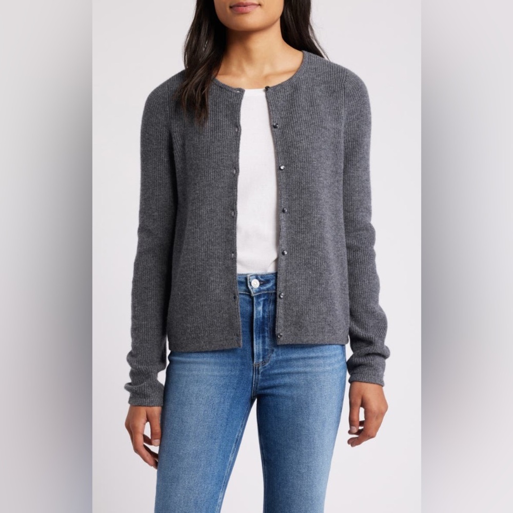 Caslon Wool & Cashmere Cardigan